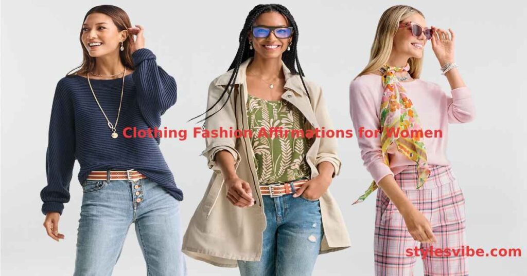 Clothing Fashion Affirmations for Women